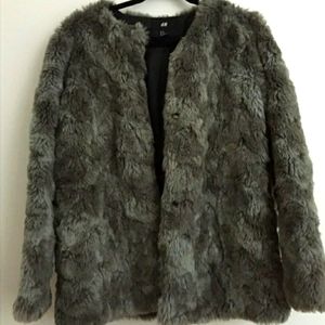 H&M Faux Fur Coat